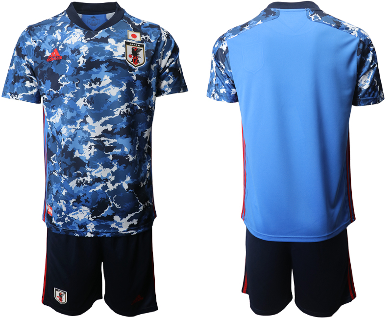 Men 2020-2021 Season National team Japan home blue Soccer Jersey->mexico jersey->Soccer Country Jersey